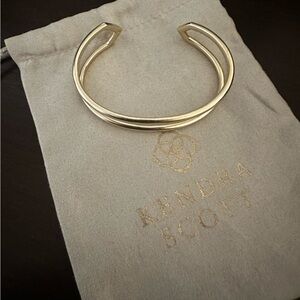 Kendra Scott Elegant Gold Open Cuff Bracelet